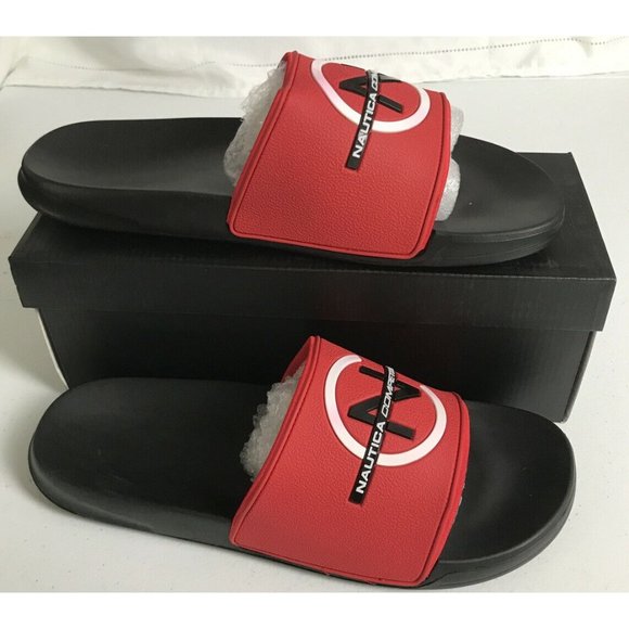 ?Men’s Sandals Nautica Competition Killian KM956-2 Slidees Size 13 Red /Black main image 10